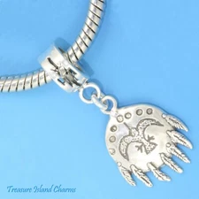 Native American Medicine Shield 925 Sterling Silver European Bead Charm Euro