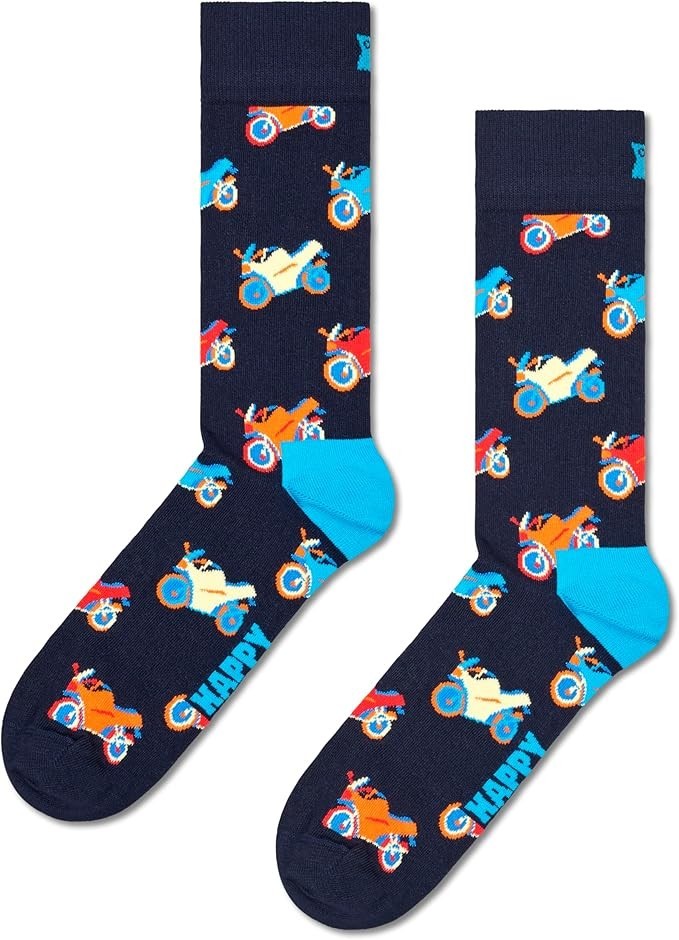 Носки Happy Socks Мотоциклетные носки унисекс M 8-12W 10-125 Темно-синие Мульти - 2 пары 2590₽