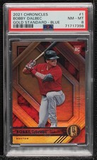 2021 Panini Chronicles Gold Standard Blue 36/99 Bobby Dalbec #1 PSA 8 0ym4