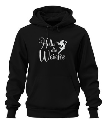 Holla the Wine Fairy Wine Lover Wine Tasting Wine Party Vintage Unisex Hoodie Hooded