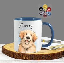 Golden Retriever Personalised Mug gift Dog Pet cup present