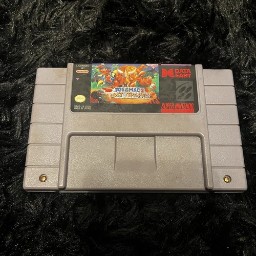 New ListingJoe & Mac 2: Lost in the Tropics SNES Super Nintendo AUTHENTIC TESTED CLEAN