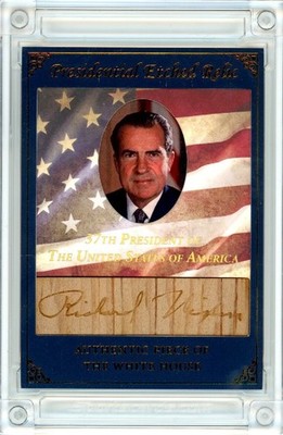 2025 A Word From Potus PER-RN37 Richard Nixon Etched White House Wood Relic /47