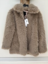 Sanctuary Carmen Faux Fur Coat Collar Lined S...