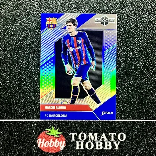 MARCOS ALONSO /99 LASER REFRACTOR DAKA HOLOCENE TEAM SET 2022-23 BARCELONA