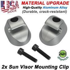 2pcs Sun Visor Clip Aluminum S16-1023-661 F01377-2 For Kenworth Peterbilt Trucks