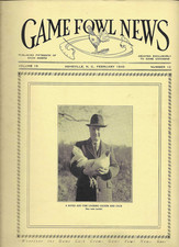 VINTAGE COLLECTIBLE Gamefowl News Magazine  Devoted to Game Fowl FEBRUARY 1940