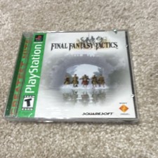 Squaresoft Final Fantasy Tactics Greatest Hits PS1 NTSC-U/C T Case Disc Manual