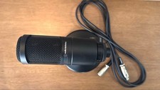 Audio-Technica AT2020 Microphone with Stand and Cord Used