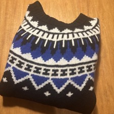 175 Polo Ralph Lauren Fair Isle Lambswool Cashmere Blend Sweater L EUC