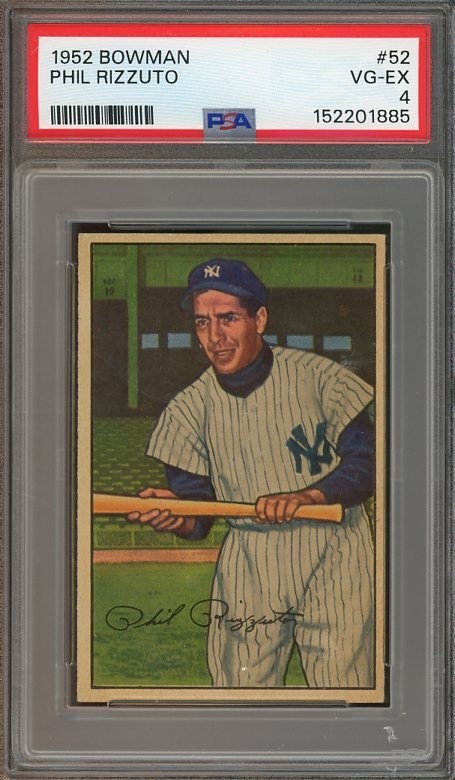 1952 Bowman #52 HOF Phil Rizzuto VG-EX PSA 4 New York Yankees 1885