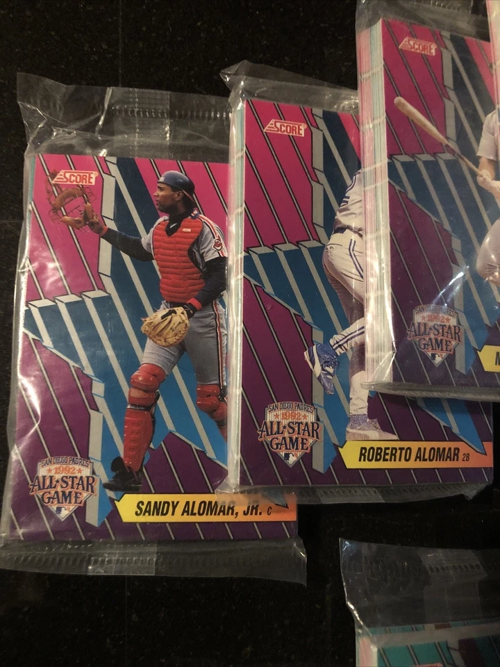 Juegos de 18 cartas sellados de fábrica 8-1992 Score P&G All Star Game (Griffey Jr, Bonds)🔥 Foto 2 de 4