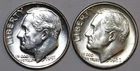 (2) Brilliant Uncirculated Roosevelt Dimes-1956D 1962D - #9767D - FREE SHIPPING