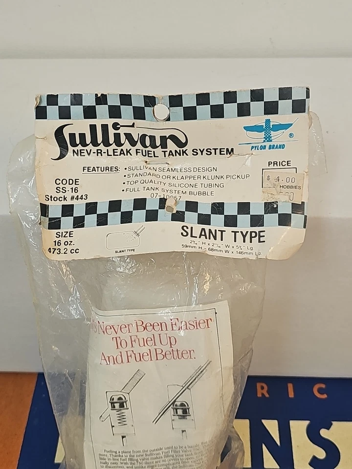 Sullivan NEV-R-LEAK #443  Slant Type Fuel Tank System 16 Oz Code SS-16. - Image 2 of 4