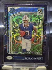 2024 Panini Donruss Optic - Rated Rookie Keon Coleman - Purple Scope Prizm