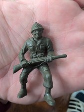 Vintage Army Man Figure Lido Plastic 1950s 1960s Green