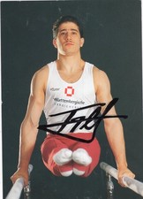 Valerie Belenki - gimnastyka - złoto olimpijskie 1992- podpisana karta z autografem