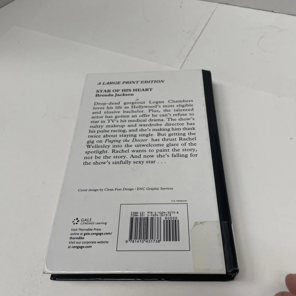 Star of His Heart by Brenda Jackson (2010, Hardcover) ex-library large print - Image 3 of 4