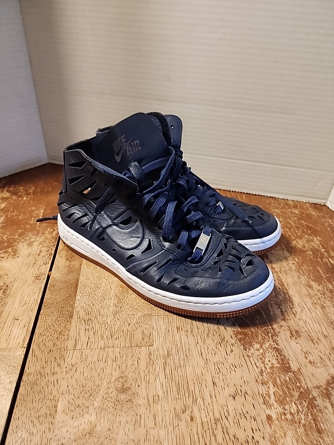 Raro Nike Muestra Joli Gladiador Parte Superior Alta Fuerza Aérea 1 Zapatos Raros Mujeres Talla 7