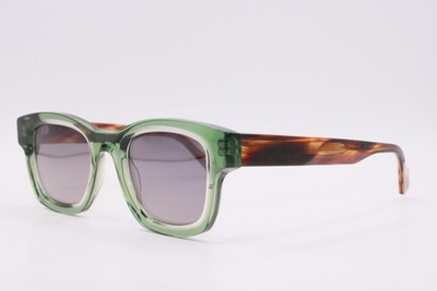 NEW FACE A FACE SHADOW 1 COL 2071 GREEN BROWN HORN AUTHENTIC SUNGLASSES 48-23