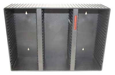 Black Laserline 60 CD Storage Rack Organizer Wall Mount Shelf Desktop EUC!