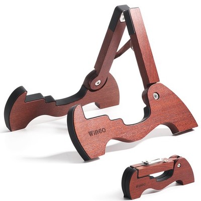 Wood Guitar Stand, Portable Folding A-frame Wooden Floor Stand for Acoustic E...