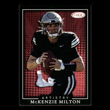 McKenzie Milton #75 2022 SAGE Artistry Black Florida State Seminoles Football