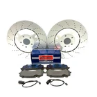 AUDI Q7 SQ7 4.0TDI QUATTRO 4MB 2016-20 2 FRONT BRAKE DISC BRAKE PADS 400 x 38mm