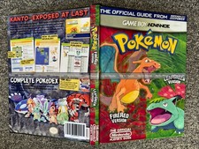 Pokemon Fire Red Leaf Green GBA Custom Hardcover Guide Game Boy Advance