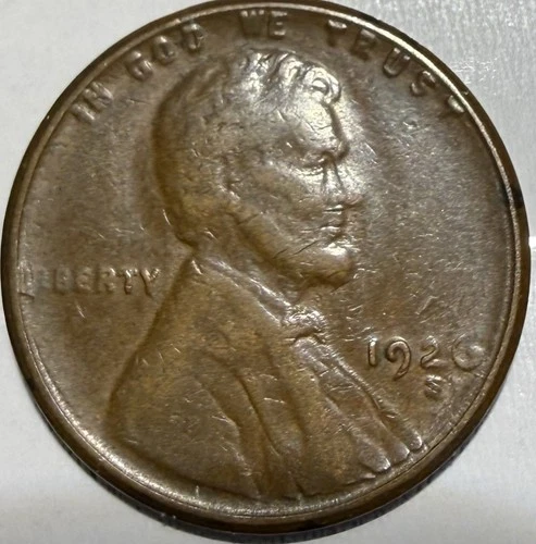 1926-S BN Lincoln Wheat Cent ~ Fine ~ #2078