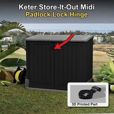 Keter Store-It-Out Midi Padlock Lock Hinge Replacement W26H Part