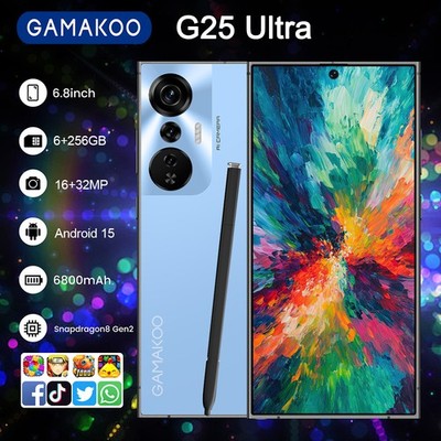G25 Ultra Entsperrte Android 15 5G Smartphone 256GB Dual SIM Ohne Vertrag Handy