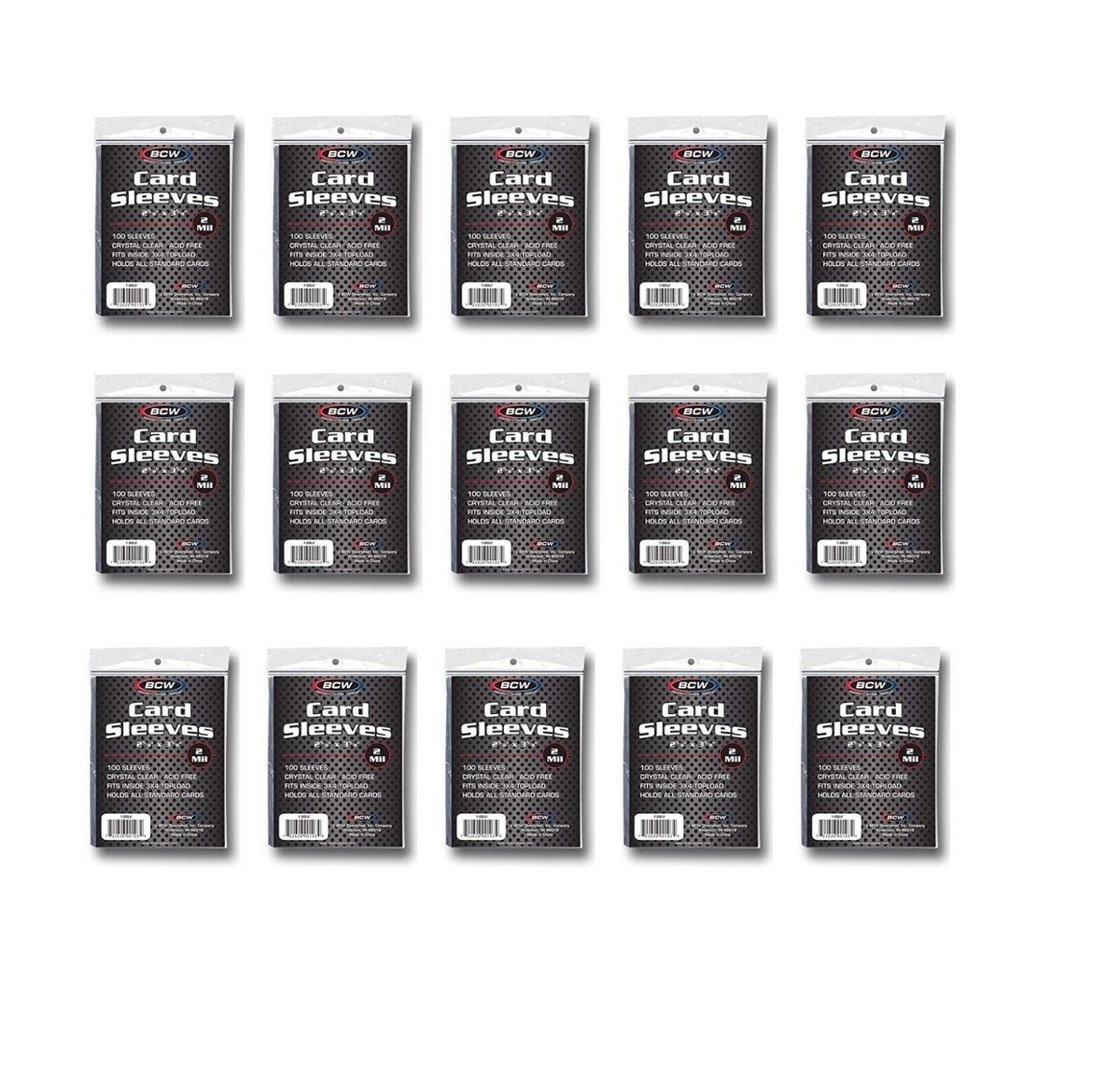 acid free card sleeves BCW Basics | 500 Count Box | Acid-Free, Archival Safe micron polypropylene BCW (1500 count) Soft Trading