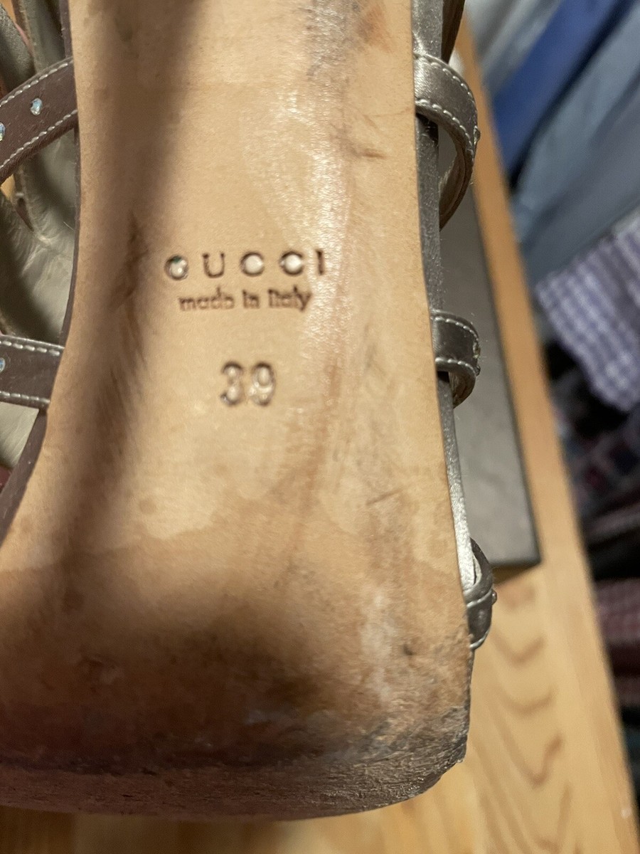 Gucci Shoes crystals Satin High Heels Sz39 MSRP $1250 Designer