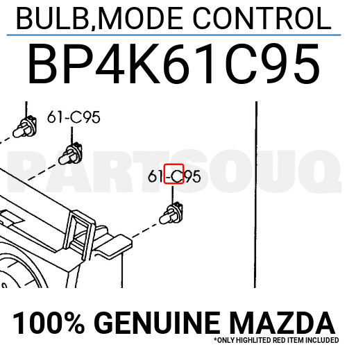 Mazda bp4k 61 c95
