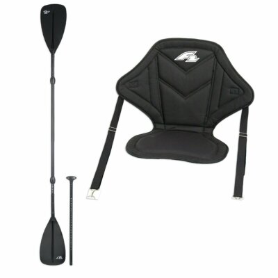 F2 Kajak Sitz & Paddel Set für Stand Up Paddleboard 2in1 SUP Kajak Paddle NEU