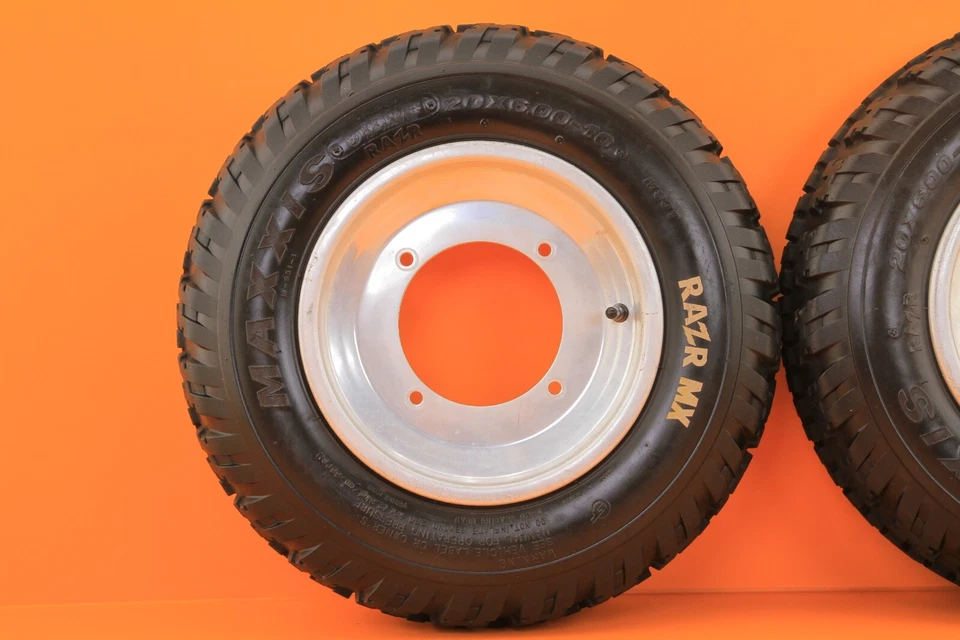 08-10 2008 Polaris Outlaw 450 MXR OEM Front Rims Wheels Rim Wheel Set 4/156 - Image 2 of 4