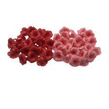 25 PCS Hibiscus Clay Beads hole on side for Jewelry Making, Craft Supplies