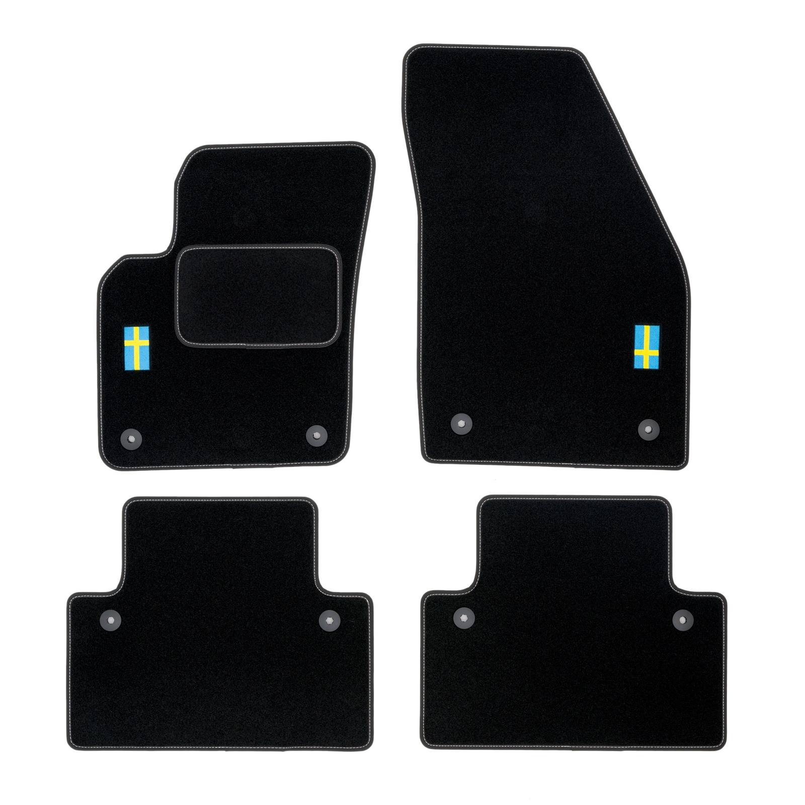 Tapis de sol moquette velours Volvo S40 II protection idéale pour trajets quotidiens
