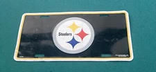 Pittsburgh Steelers NFL License Plate by Rico Industries. In Decent Condition