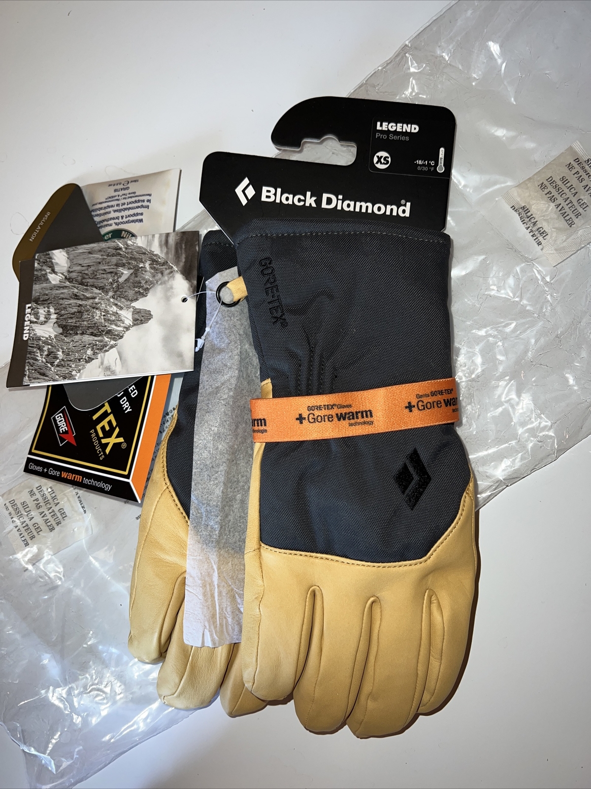 Guantes Black Diamond Legend, naturales/antracita, extra pequeños