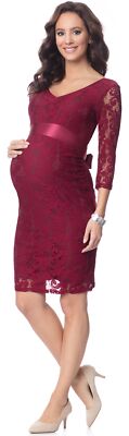 Bellivalini Damen Umstandskleid Lange Ärmel Schwangerschaftskleid Polyester