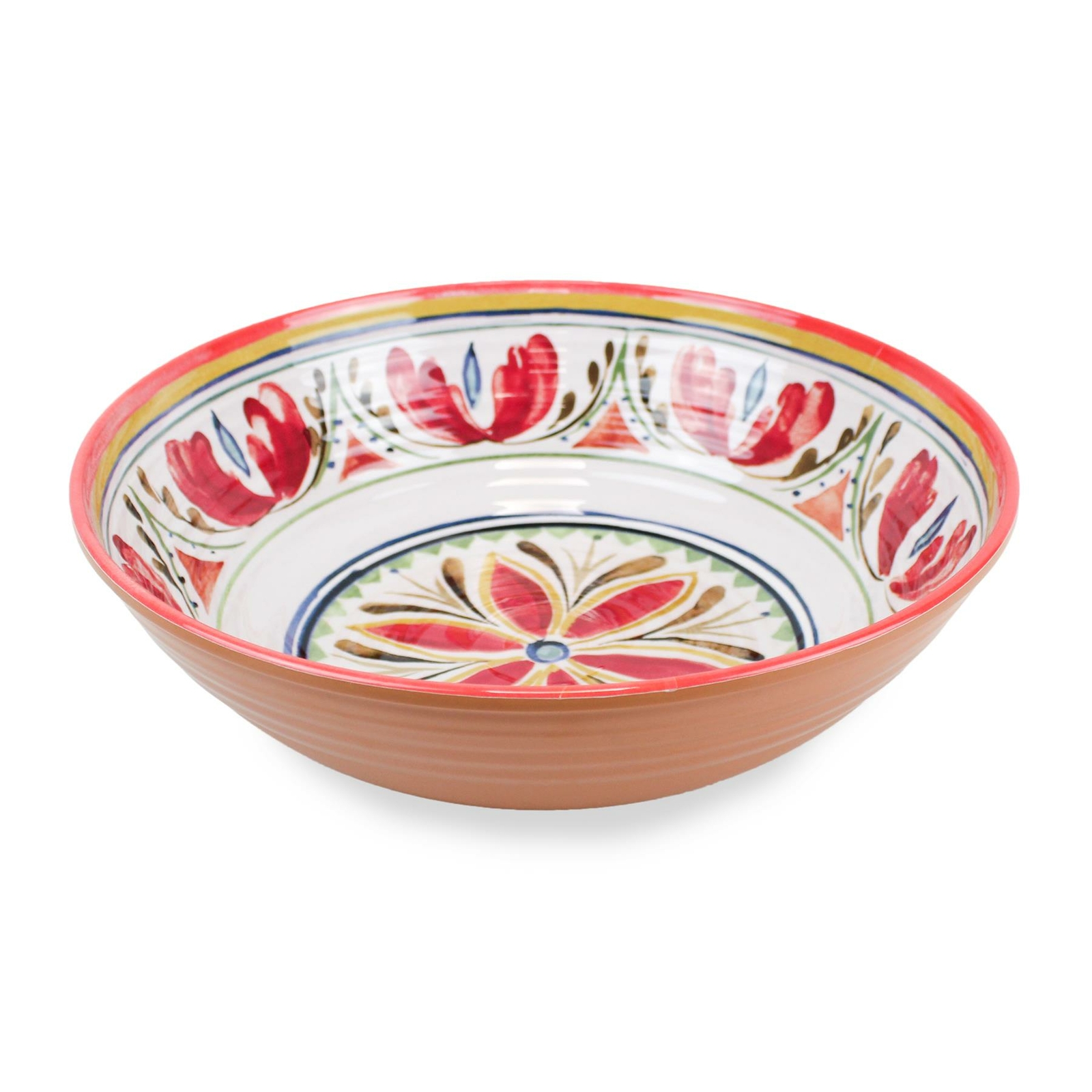 Purely Home Mediterranean - Outdoor/Camping- Melamine/Plastic Salad Serving Bowl