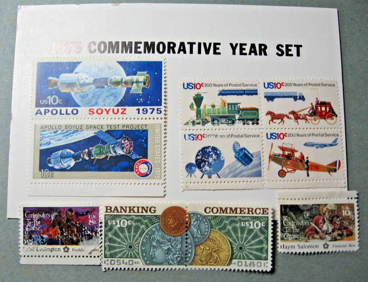 1975 United States Commemorative Year Stamp Set with 27 Stamps | eBay