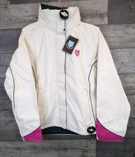Sherwood Forest Waterproof Jacket Womens Uk 12 Hood Cream Pink Breathable New 
