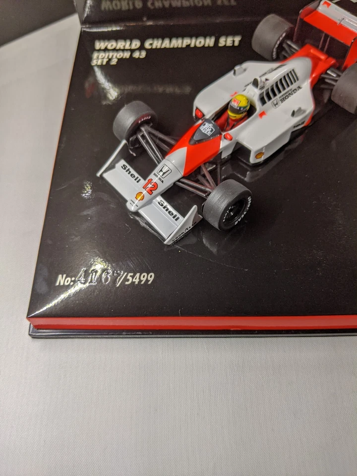 Senna Prost, WC Set 2, 1988/89 McLaren Honda MP4/4, MP4 5, 1:43 Minichamps - Image 4 of 4
