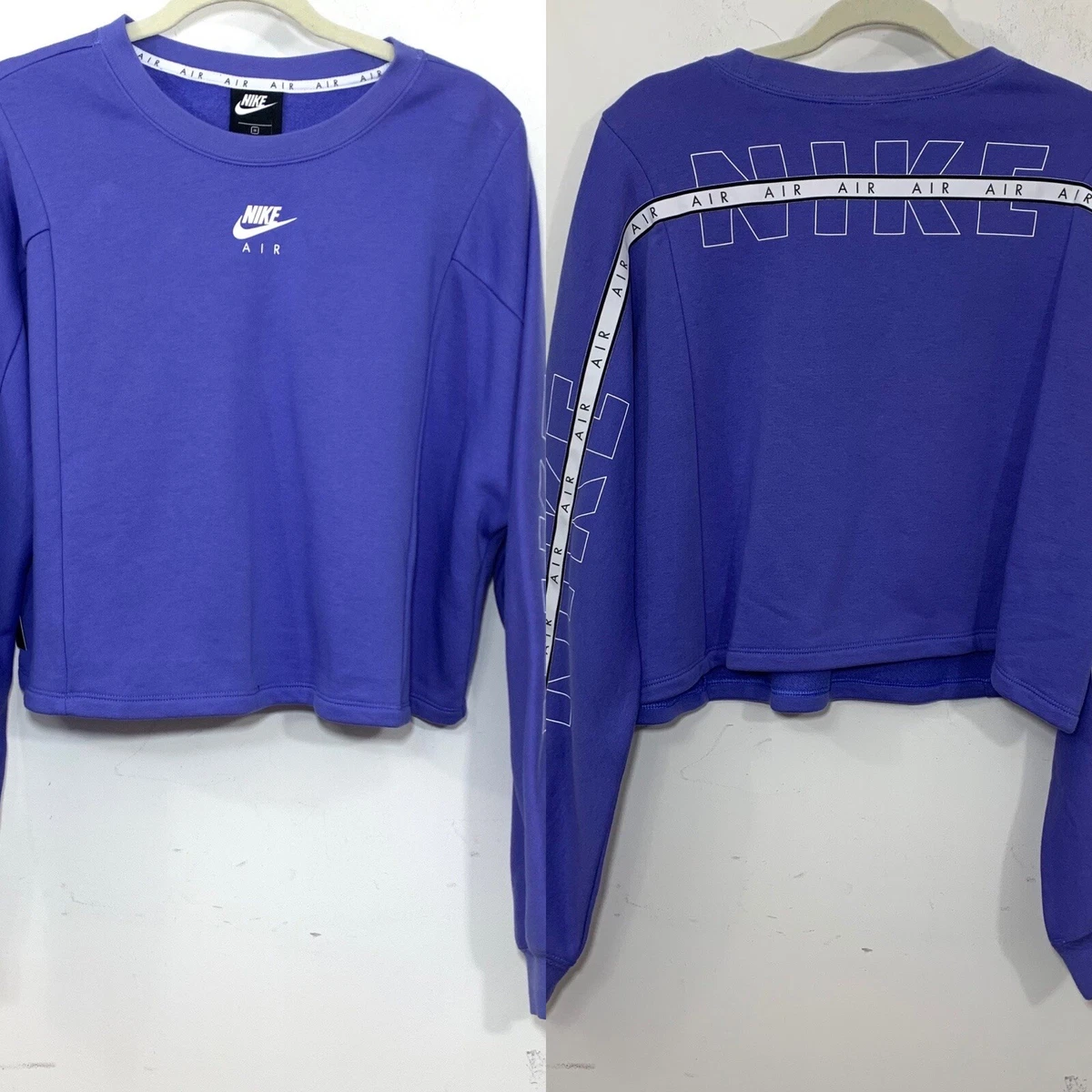 Nike purple sales crew neck