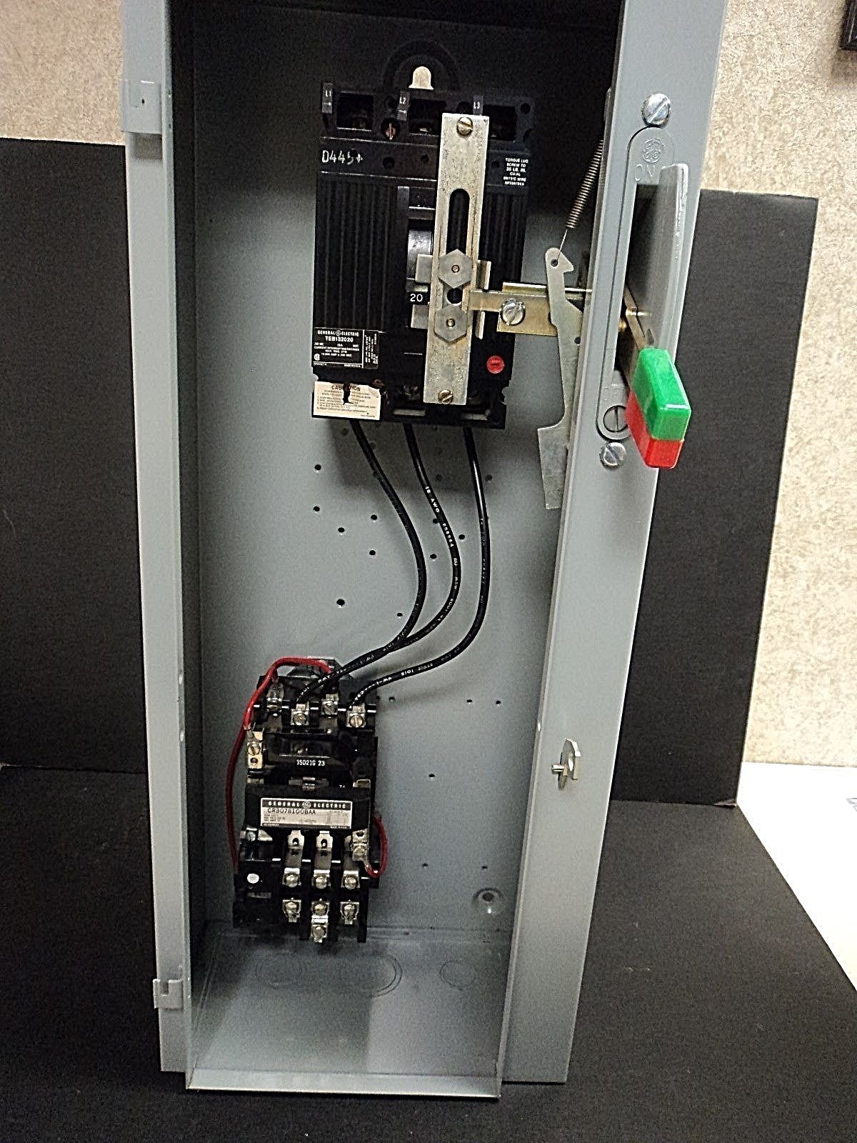 GE ABB CR307B123BAA SZ0 20A BREAKER COMBO STARTER (CR306B023,15D21G23,TEB132020)
