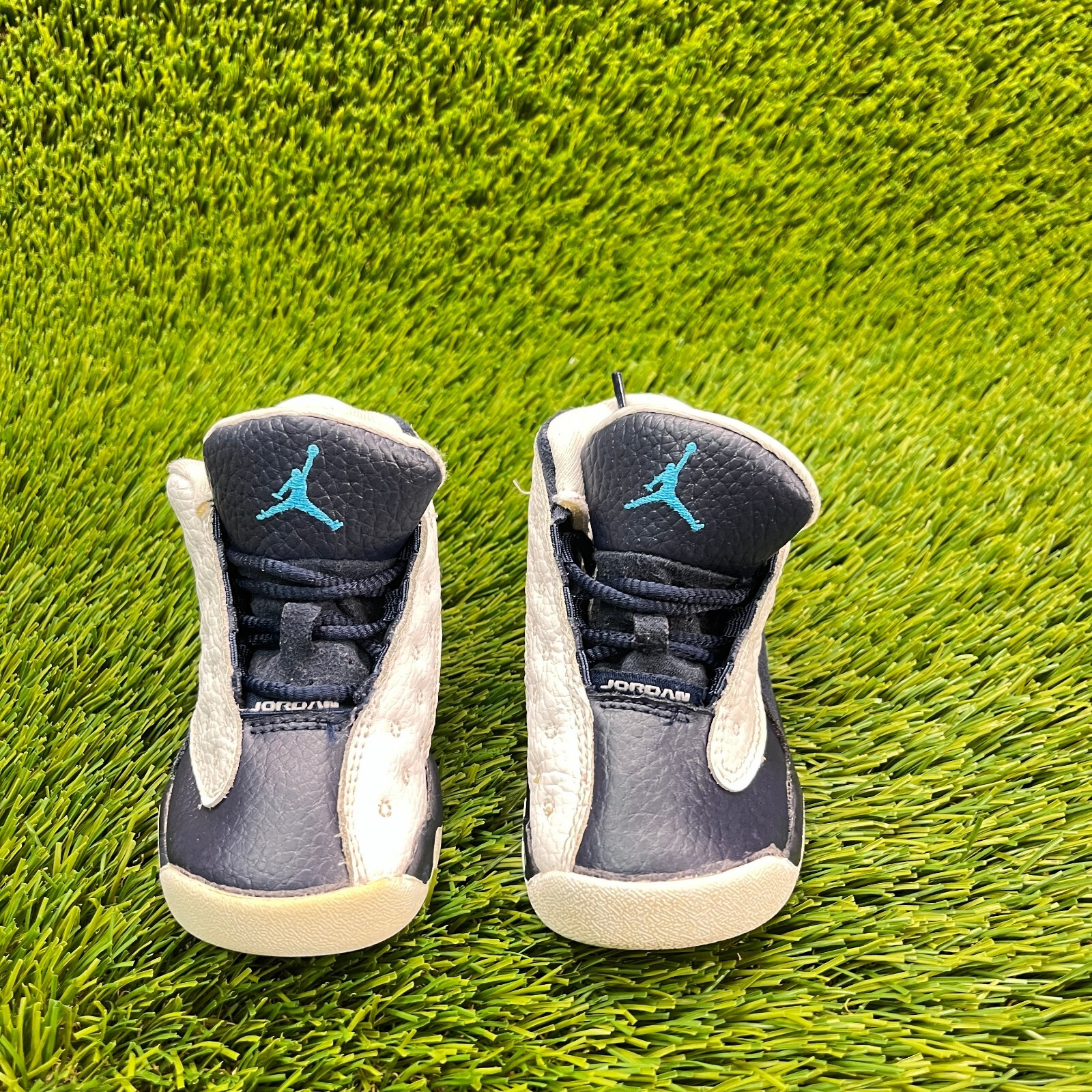 Nike Air Jordan 13 Retro Toddler Size 5C Blue White Athletic Shoes Sneakers thumbnail 5