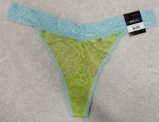   NWT No Boundaries All Over Lace Thong Panties Size XXXL Blue  Green
